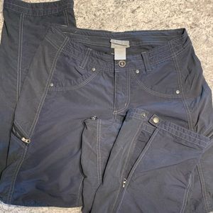 Kuhl size 2 hiking convertible pants